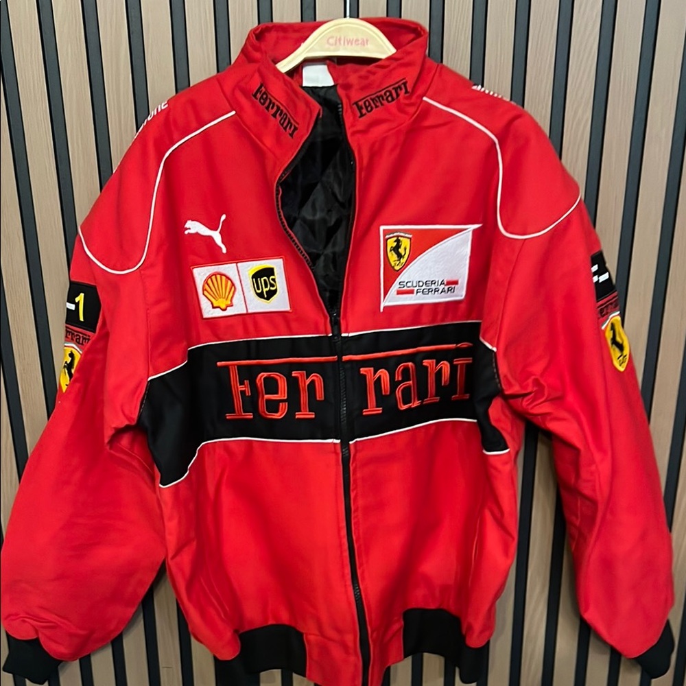 Ferrari Red Scuderia Racing Jacket Sz L